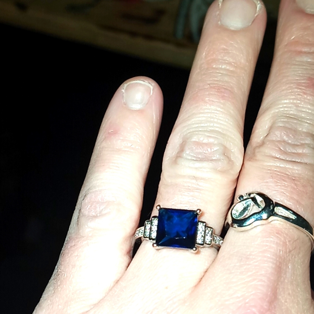 925 sapphire ring